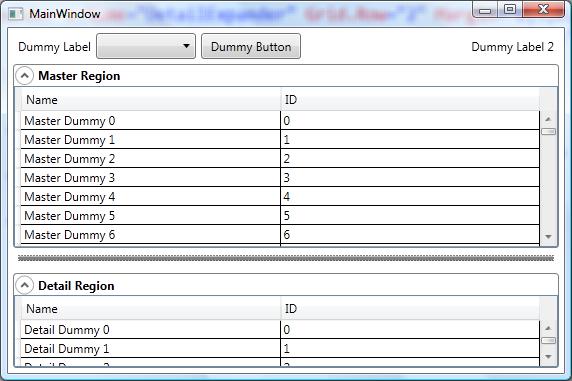 WPF Expander y Splitter trabajando juntos..