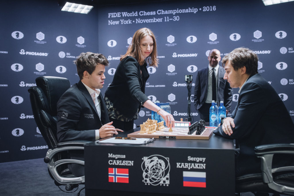 Campeonato Mundial de Ajedrez 2016, Magnus Carlsen vs Sergey Karjakin - Ronda 12