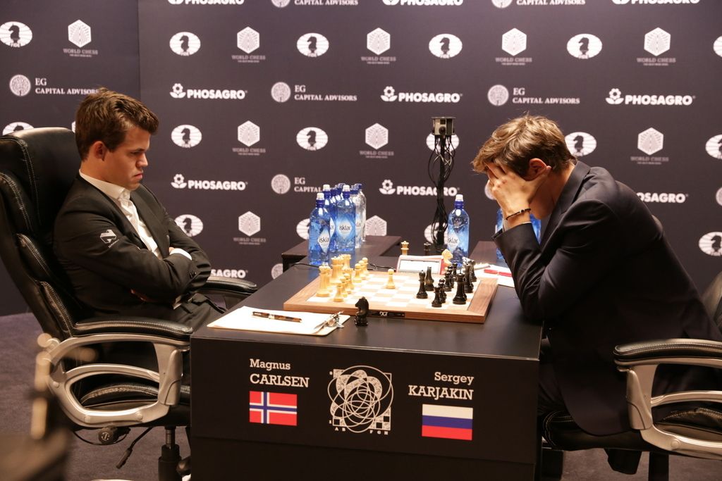 Carlsen x Karjakin - Partida 8 - Campeonato Mundial 2016 [ Xadrez  Profissional ] 